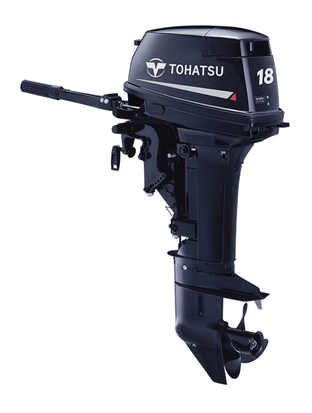 Tohatsu M18E2 outboard — manufacturer product photograph