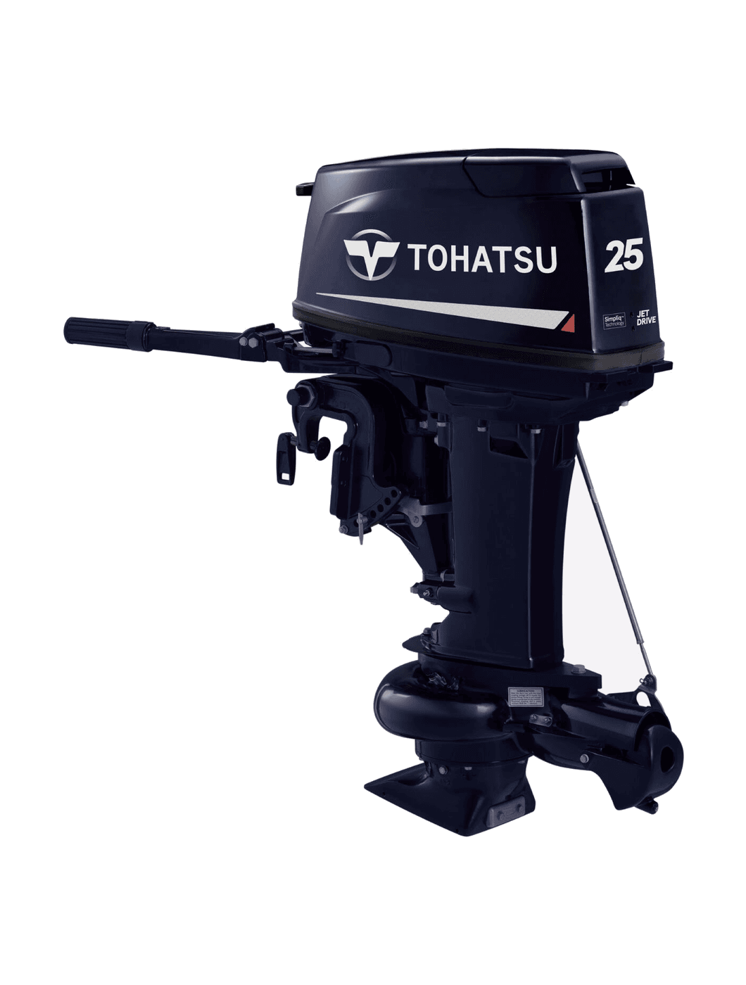 Tohatsu M25H JET outboard — manufacturer product photograph