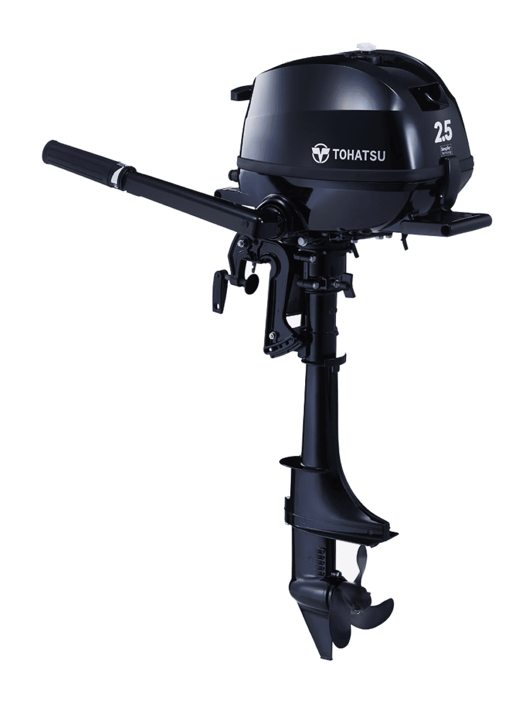Tohatsu MFS2.5C outboard — manufacturer product photograph