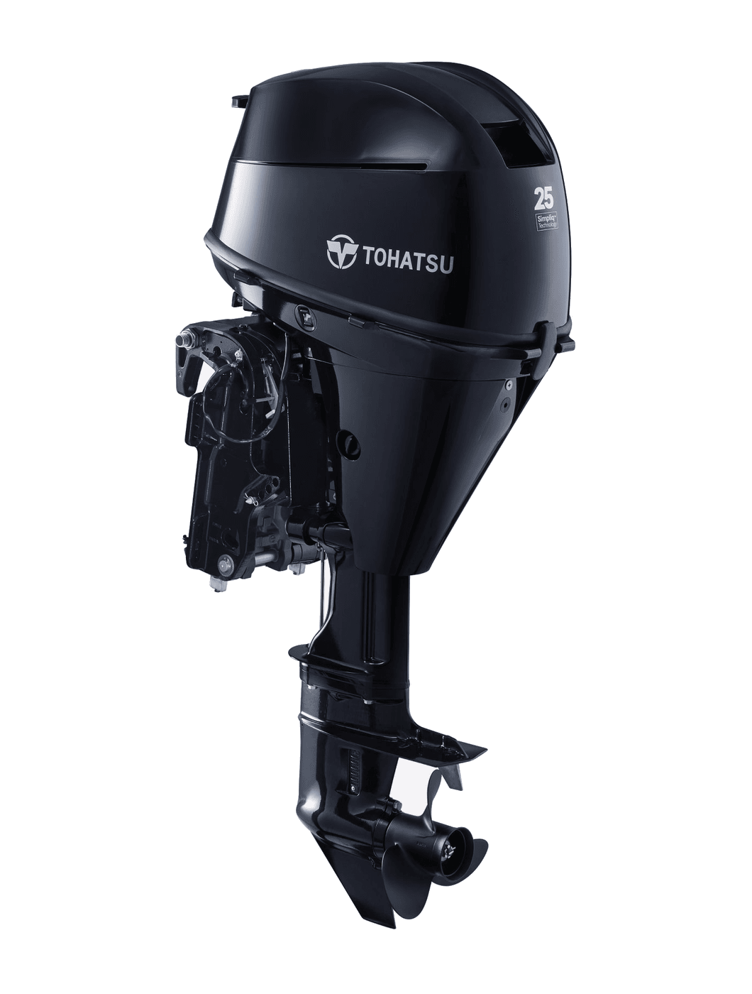 Tohatsu MFS25D outboard — manufacturer product photograph