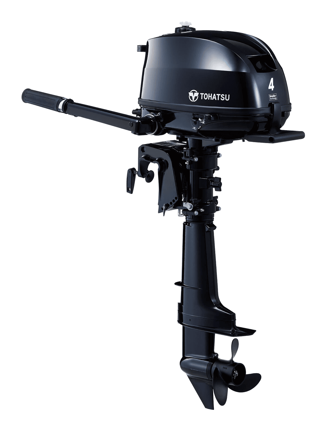 Tohatsu MFS4D outboard — manufacturer product photograph