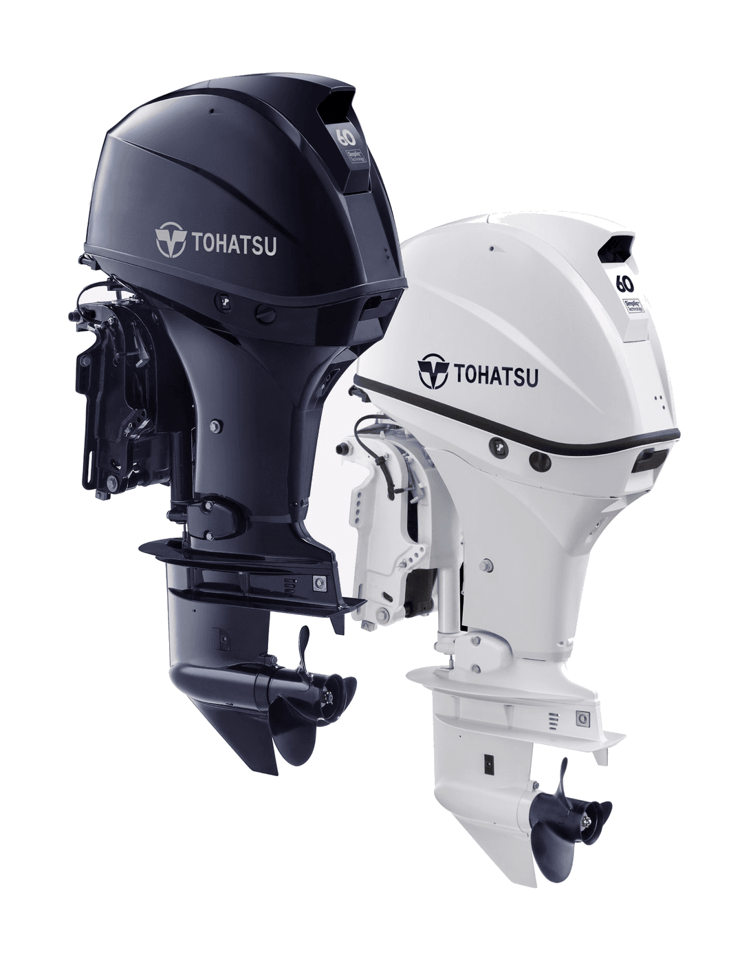 Tohatsu MFS60A outboard — manufacturer product photograph