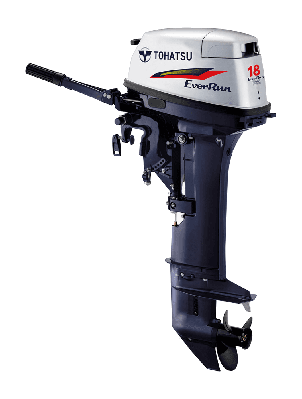 Tohatsu MX18E2 outboard — manufacturer product photograph