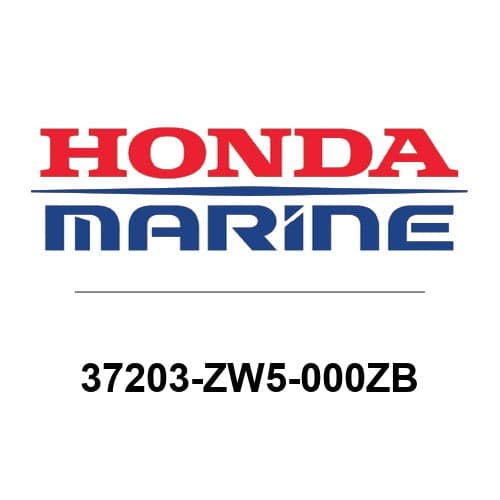 Honda - Speedometer 10 ~ 65 mph Includes Pressure Tubing - White Face / Domed Lens - 37203-ZW5-000ZB — product photograph