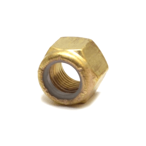 Mercury - Hex Nut - Brass - Fits Current Mercury/Mariner 40 HP Thru V‑6 Outboards - 11-82671117 — product photograph