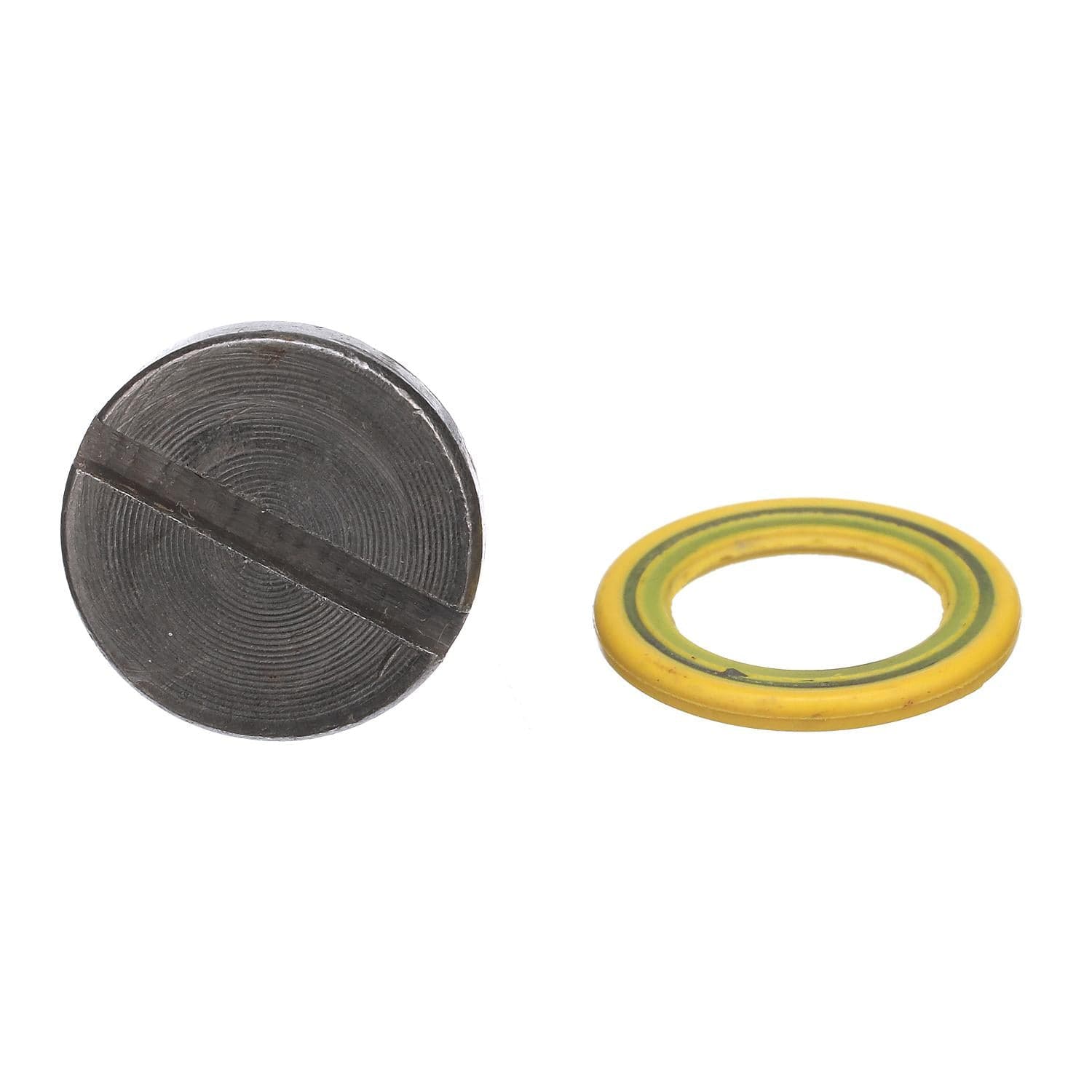 Mercury – Lower Unit Gear Lube Drain and Fill Hole Screw & Seal, Magnetic | Gearcase Hardware | Magnetic Steel | 8M0058389 — product photograph