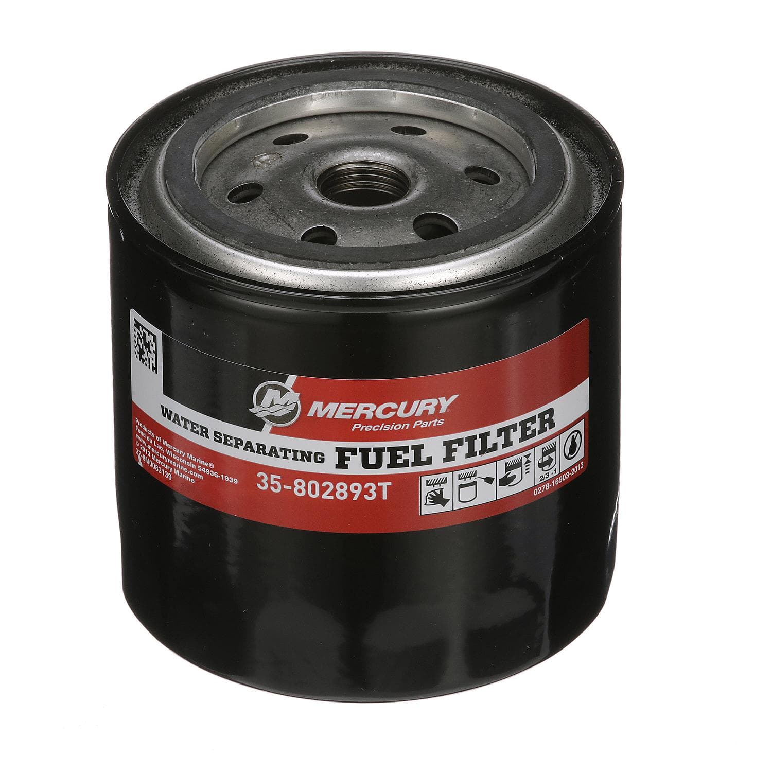 Mercury – Quicksilver Water-Separating Fuel Filter | Replacement Canister for Remote Systems | 802893T — product photograph