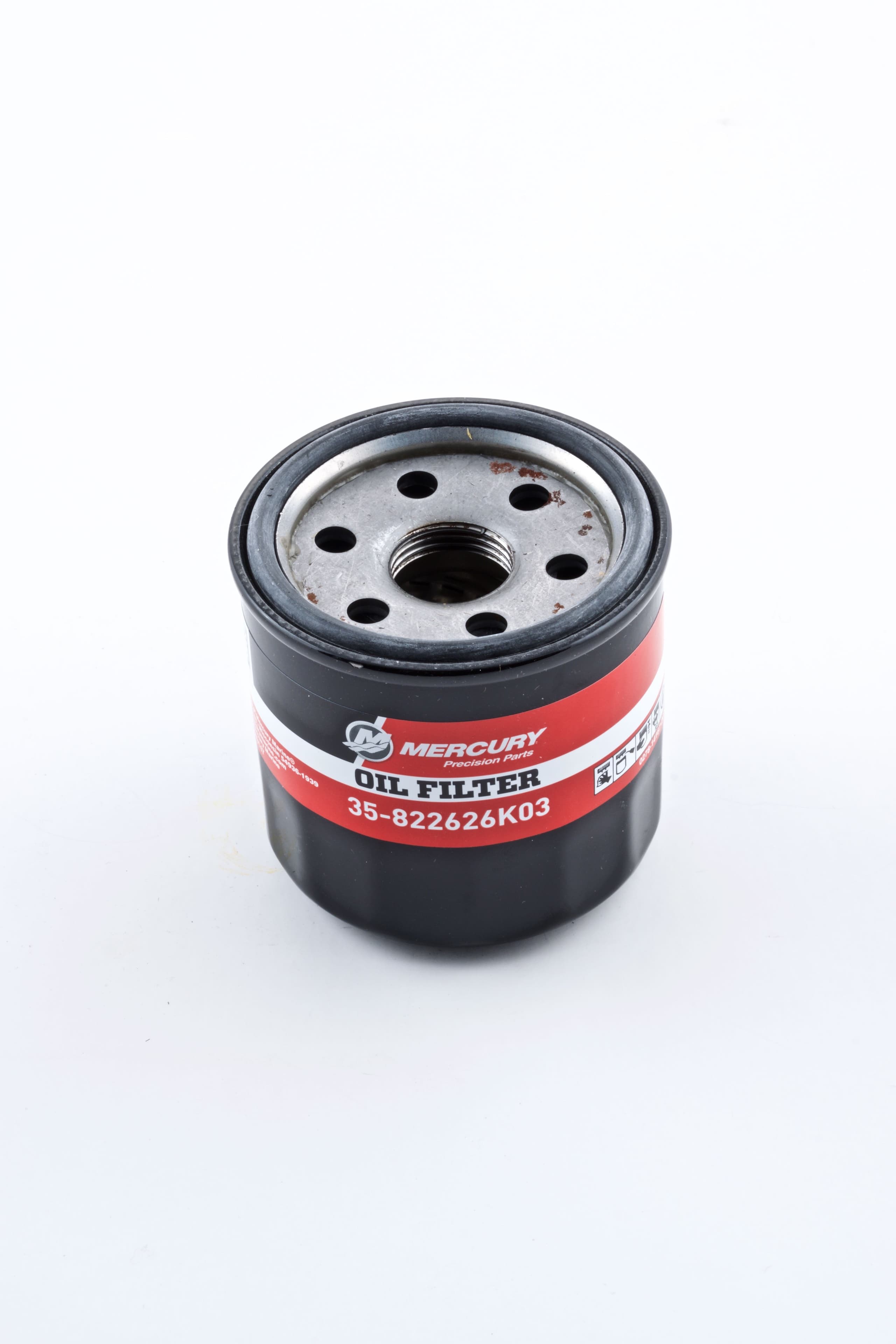 Mercury Outboard Oil Filter 10 15 20 Carbureted 4-Stroke 25 30 EFI 4-Stroke 25 Jet EFI - 35-822626K03 — product photograph