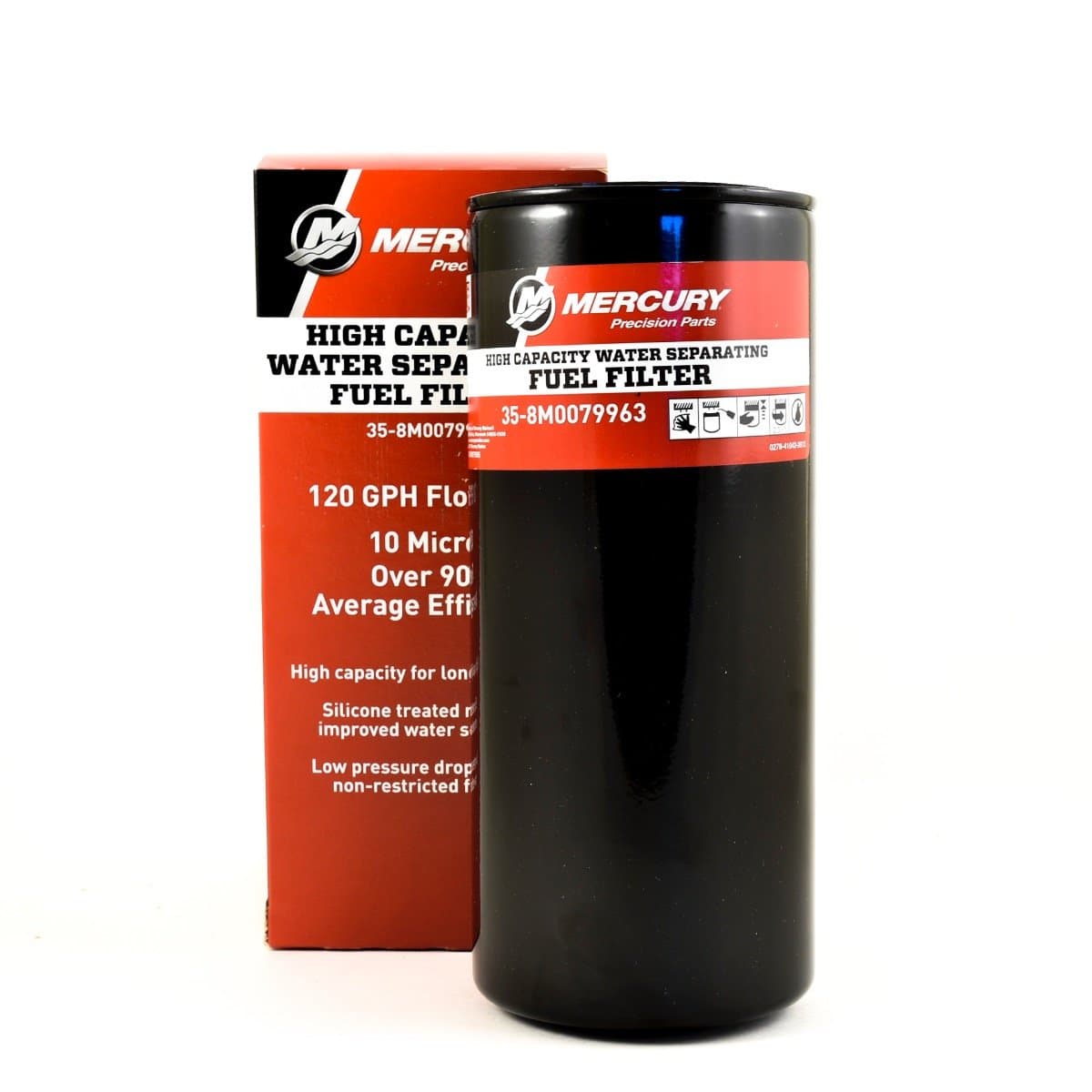 Mercury – High-Volume Water-Separating Fuel Filter | Remote Mount Systems | 35-8M0079963 — product photograph
