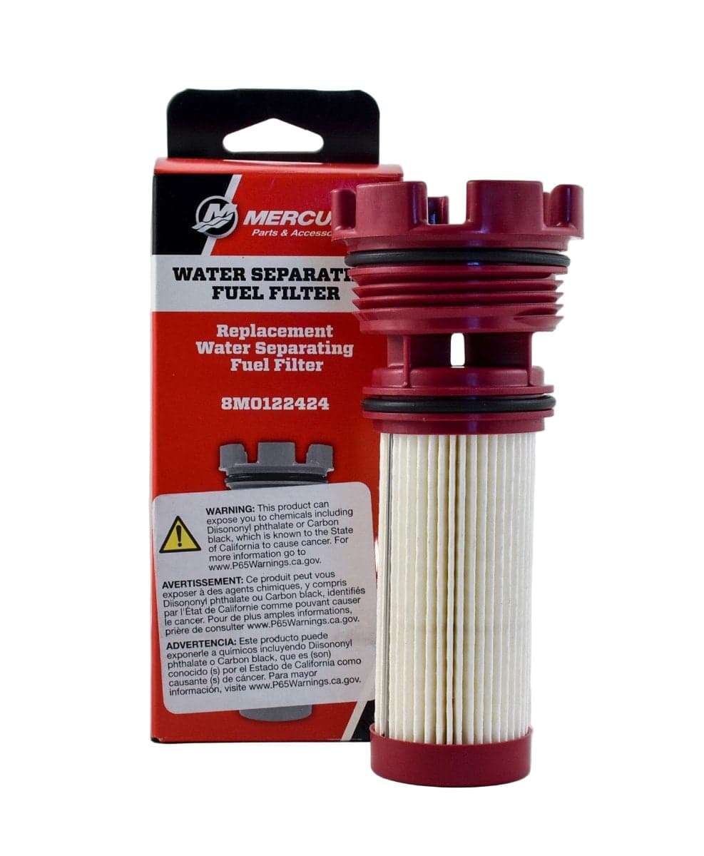 Mercury – On Board Fuel Filter | High-Efficiency Filtration | Vapor Separator System | 8M0122424 — product photograph