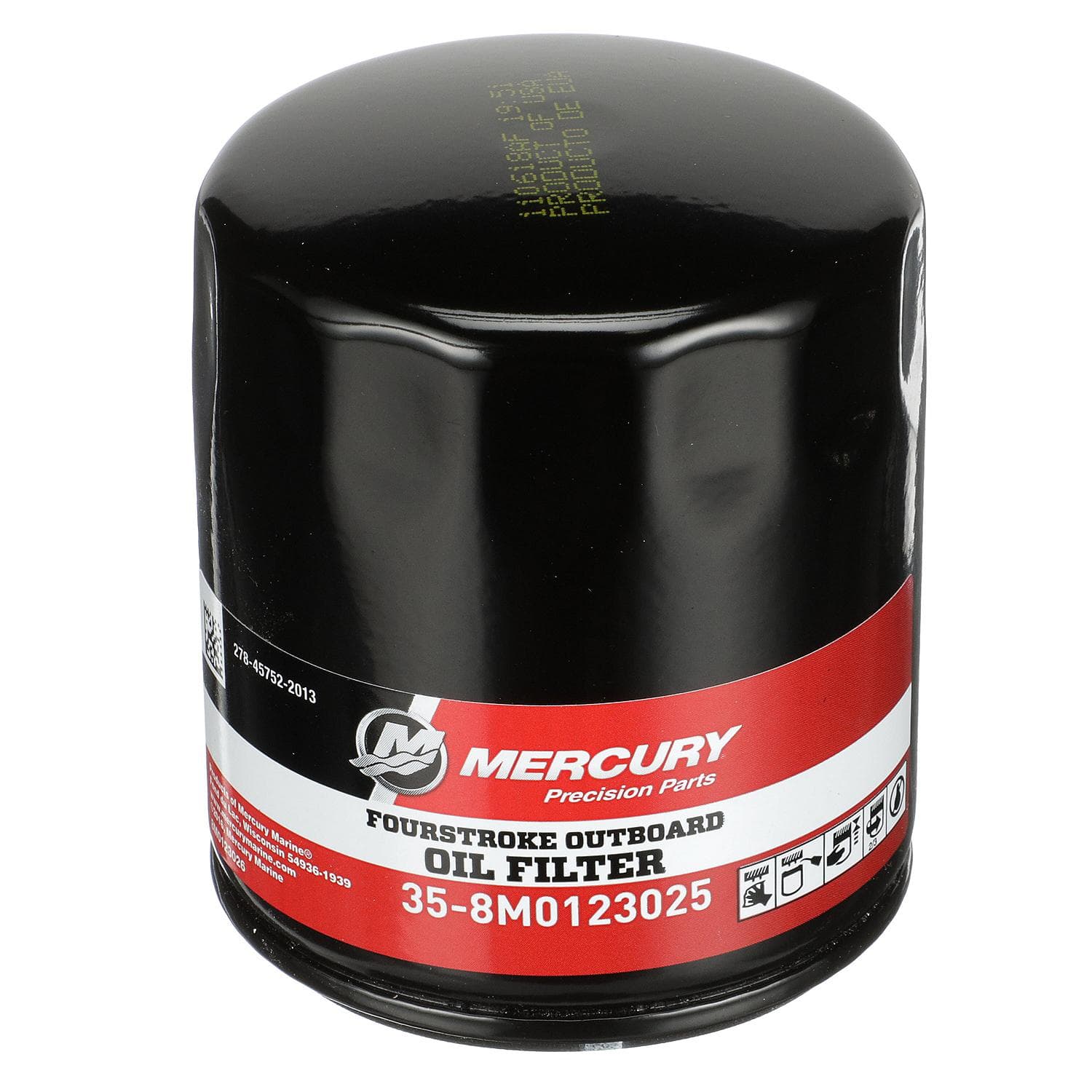 Mercury – Replacement Oil Filter | V6 & V8 FourStroke Series | Premium Filtration Media | 8M0123025 — product photograph