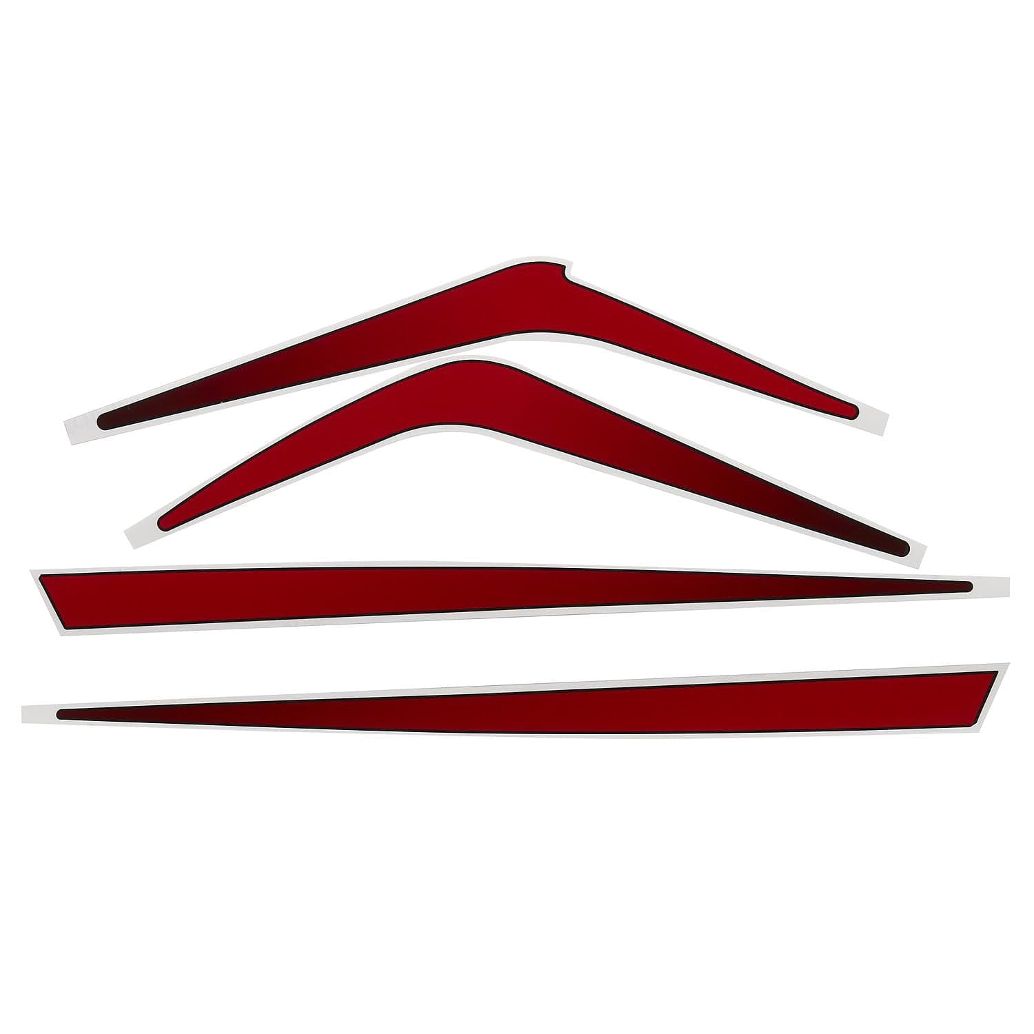 Mercury – Pro XS Stripe Decals for Lower Chaps | Redline Red Series | Polyvinyl Marine Graphics | 8M0142187 — product photograph