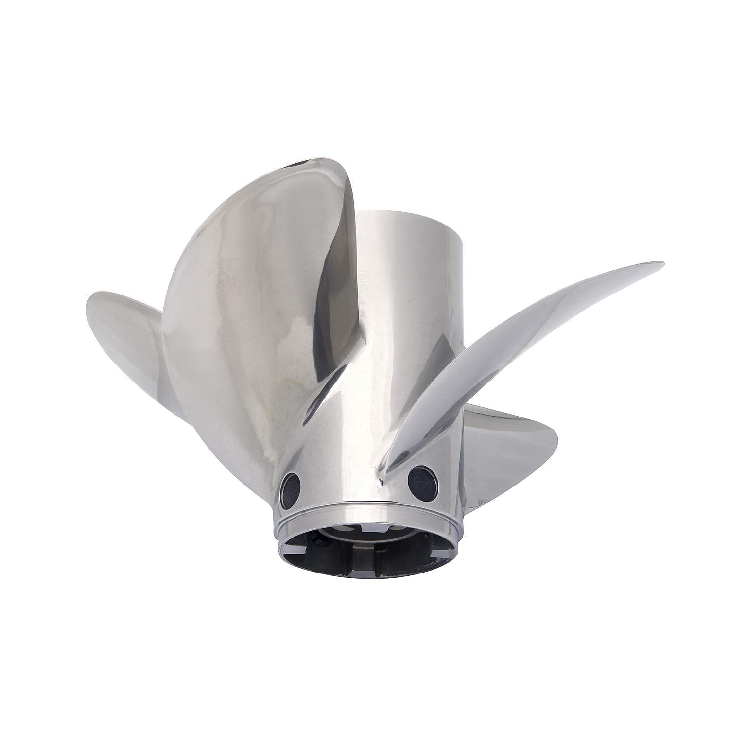 Mercury – Revolution 4 Propeller | 14.6" Diameter x 21" Pitch | Right-Hand Rotation | 4-Blade | Stainless Steel | Polished Finish | 8M0151325 — product photograph