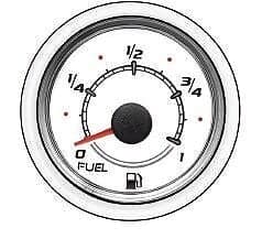 Mercury – Fuel Level Gauge | White Face | 2-1/8" (52 mm) | 79-8M0052865 — product photograph