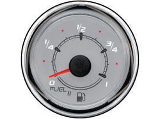Mercury – Fuel Level 2 Gauge | Gray Face | 2-1/8" (52 mm) | 79-8M0065971 — product photograph