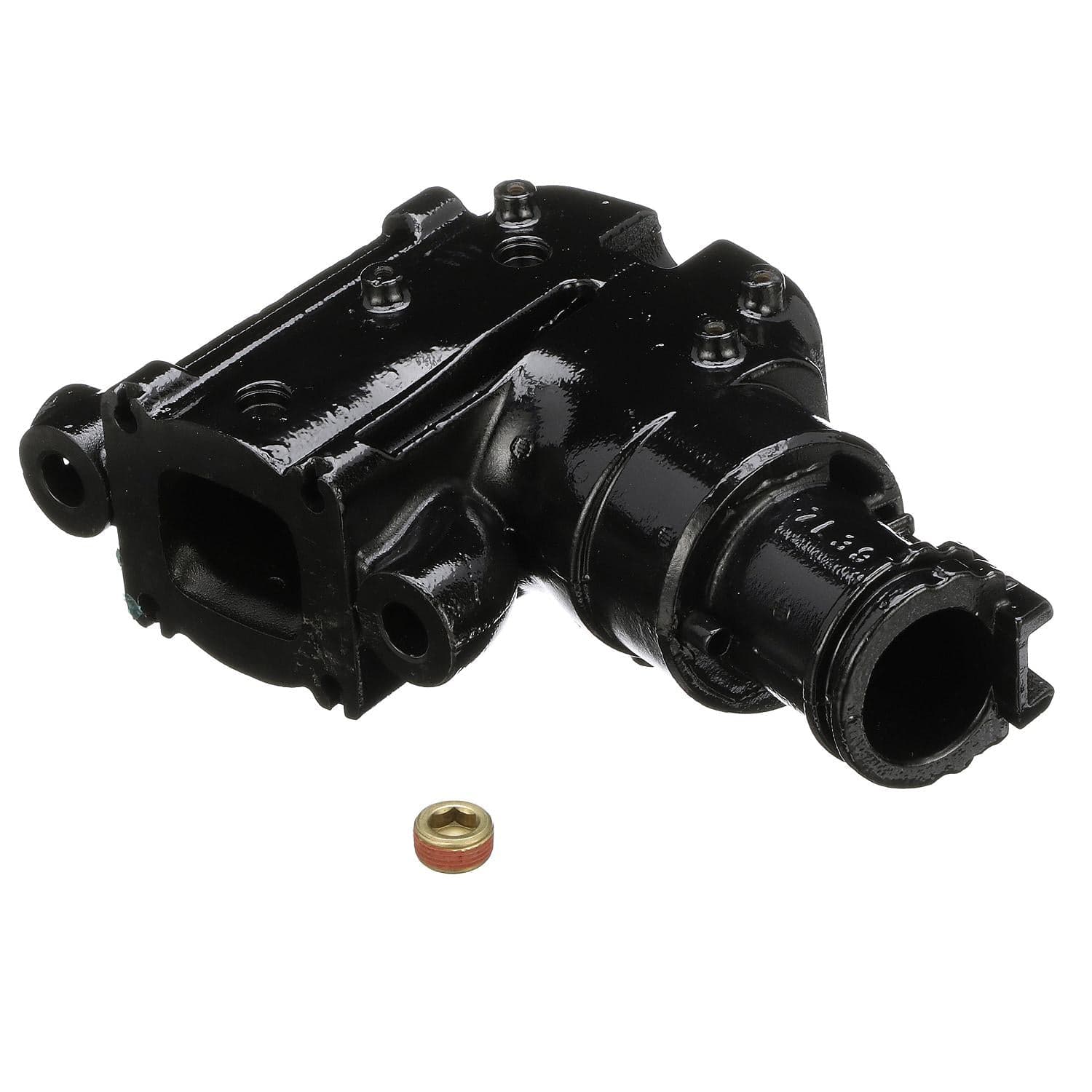 Quicksilver – Dry Joint Exhaust Elbow | MerCruiser V6 & V8 Series | Hot-Dipped & Powder-Coated Cast Iron | 864591T02 — product photograph