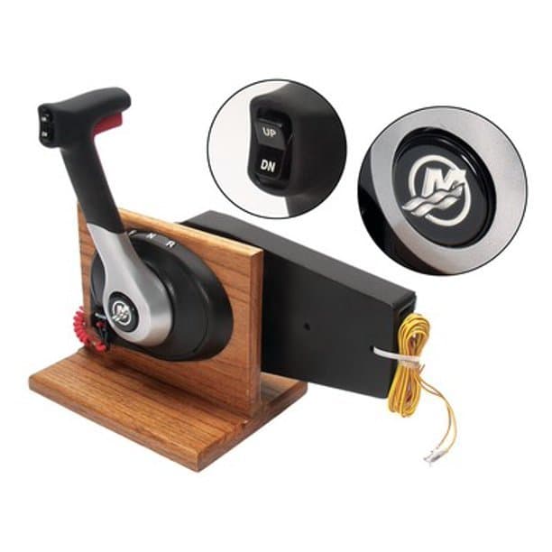 Mercury – Gen II Panel Mount Remote Control, Lock Bar, With Trim and Trailer Switch | Outboard Control | 883710A03 — product photograph