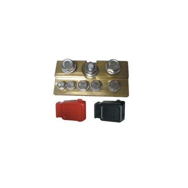 Mercury - Batry Multiple Conductor Kit With Covers - Fits 12 Volt Battery with 3/8 Inch & 5/16 Inch P Mounting Stud - 898289Q45 — product photograph