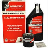 Mercury 15/20 HP Carb/EFI 25W40 Marine Oil Change Kit 8M0081914 — product photograph