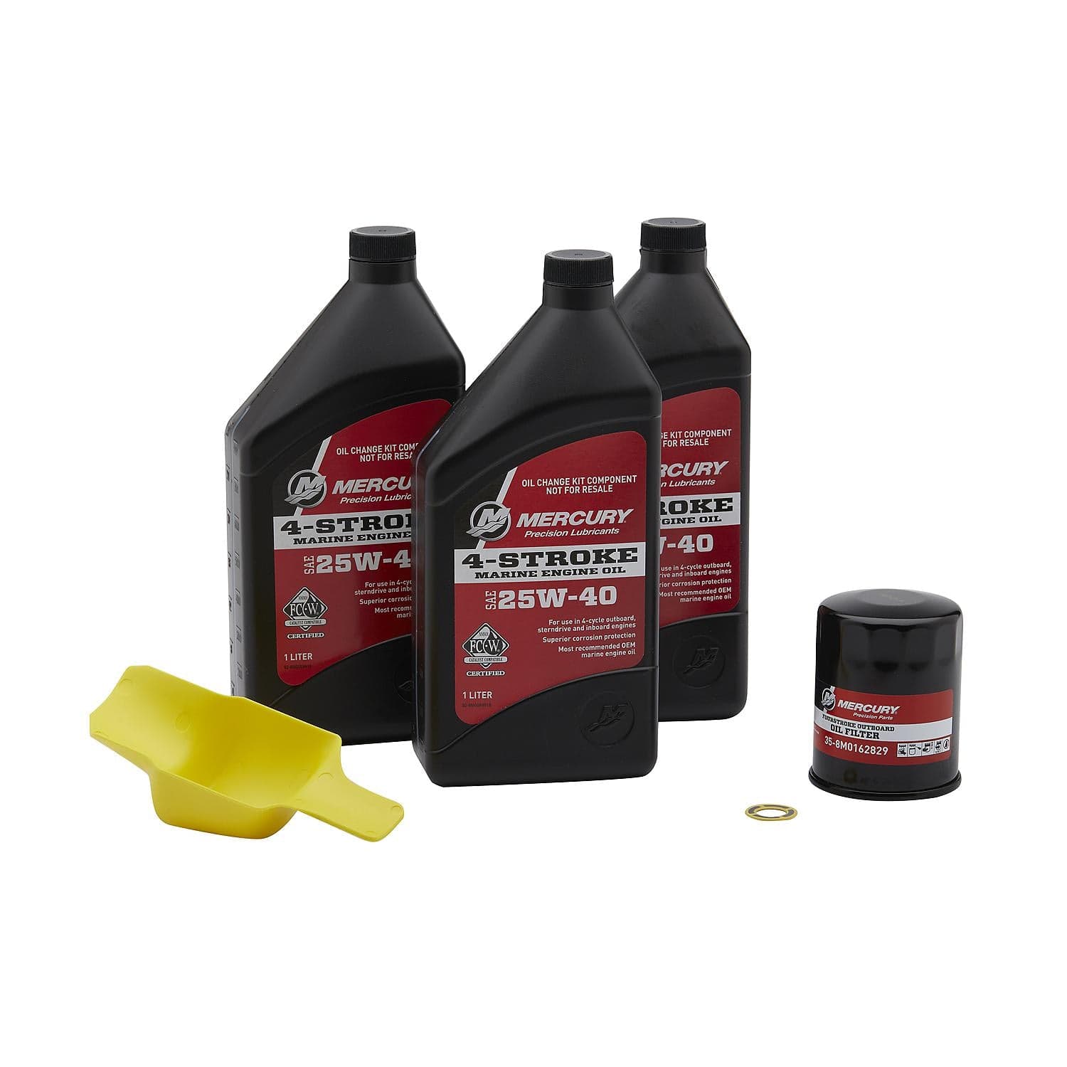 Mercury – Oil Change Kit, 40/50/60HP EFI FourStroke, 3 Liters | Maintenance | 8M0081916 — product photograph