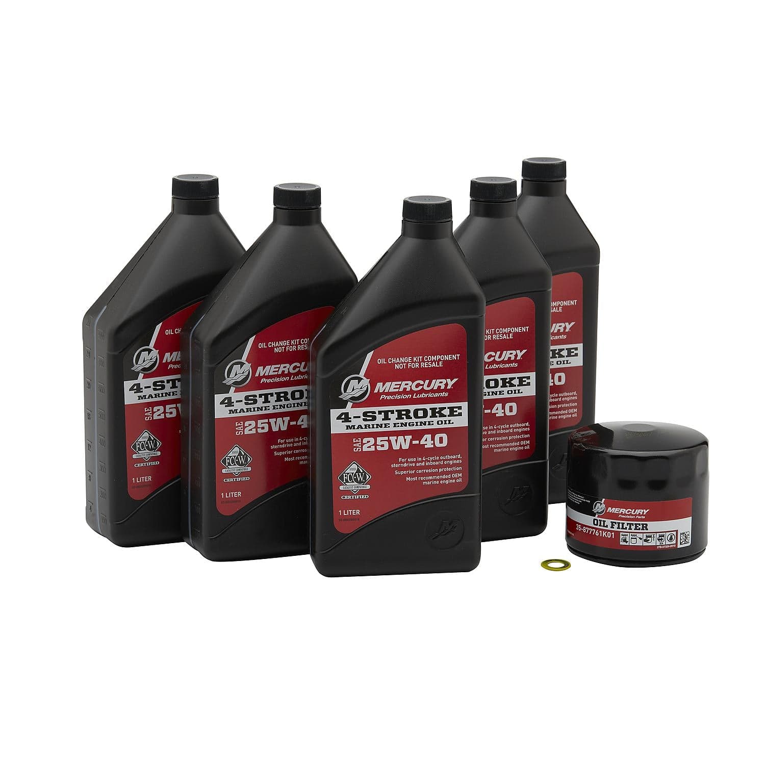 Mercury – Oil Change Kit, 75/90/115HP EFI 4-Stroke, 1.7 Liters | Maintenance | 8M0081917 — product photograph
