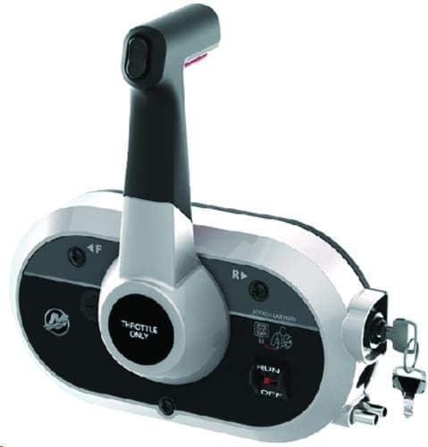 Mercury - Outboard Side Mount Remote Control - 8 Pin Traditional - 20 Ft Harness - Fits All Current Mercury/Mariner Outboards, & 1993/Newer Force Outboards 40 HP/Higher Utilizing Mercury Style Cables - 8M0103453 — product photograph