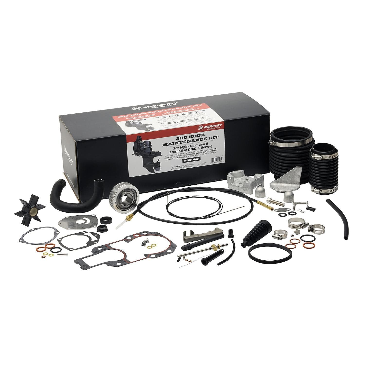 Mercury – MerCruiser Alpha One Gen II 300 Hour Maintenance Kit | Precision Sterndrive Service Kit | Marine-Ready Components | 8M0147073 — product photograph
