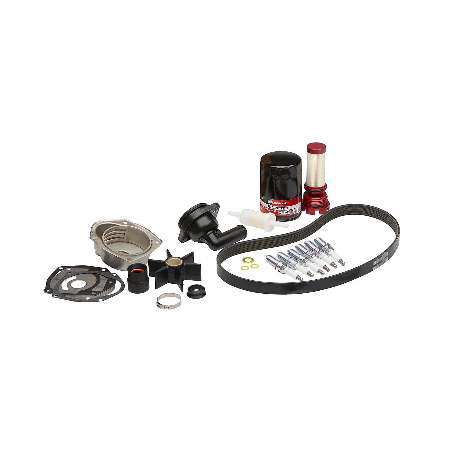 Mercury – 300 Hour Maintenance Kit (No Anodes) | Verado L6 Series | OEM Service Components | 8M0149427 — product photograph