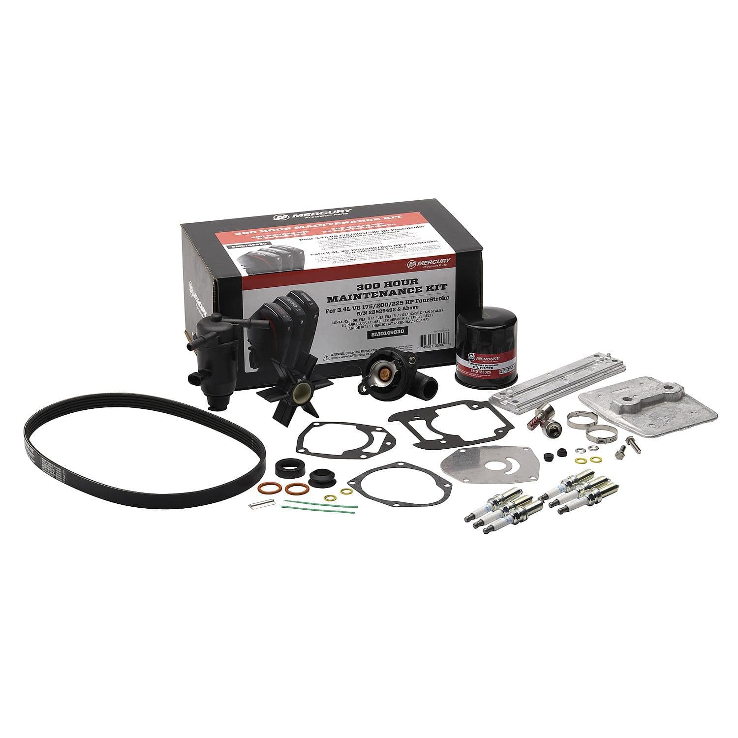 Mercury – 300 Hour Maintenance Kit | 3.4L V6 FourStroke Series | OEM Components | 8M0149930 — product photograph
