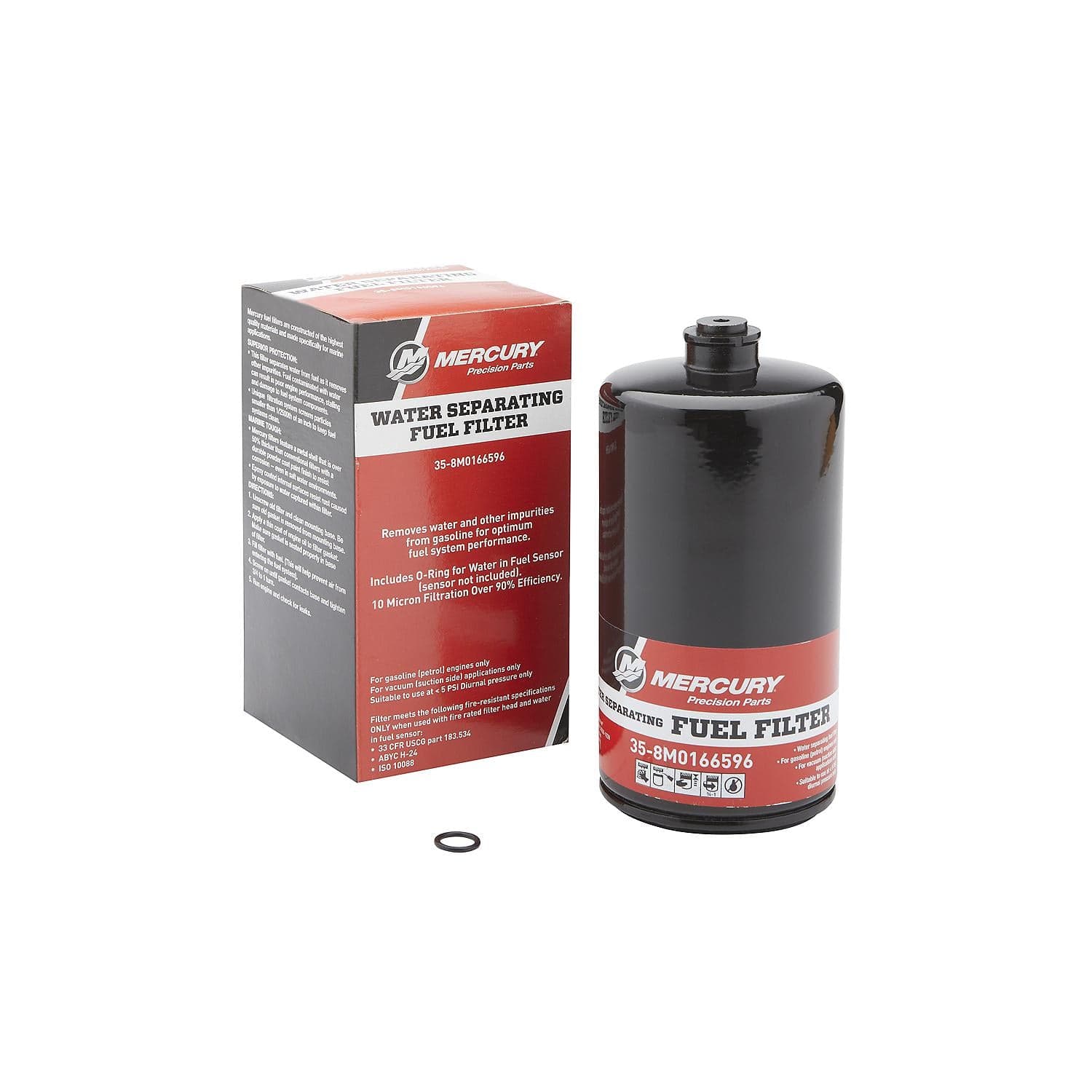 Mercury – Water Separating Fuel Filter | High-Horsepower Outboard Fuel Protection | 10-Micron Contaminant Removal | 8M0166596 — product photograph