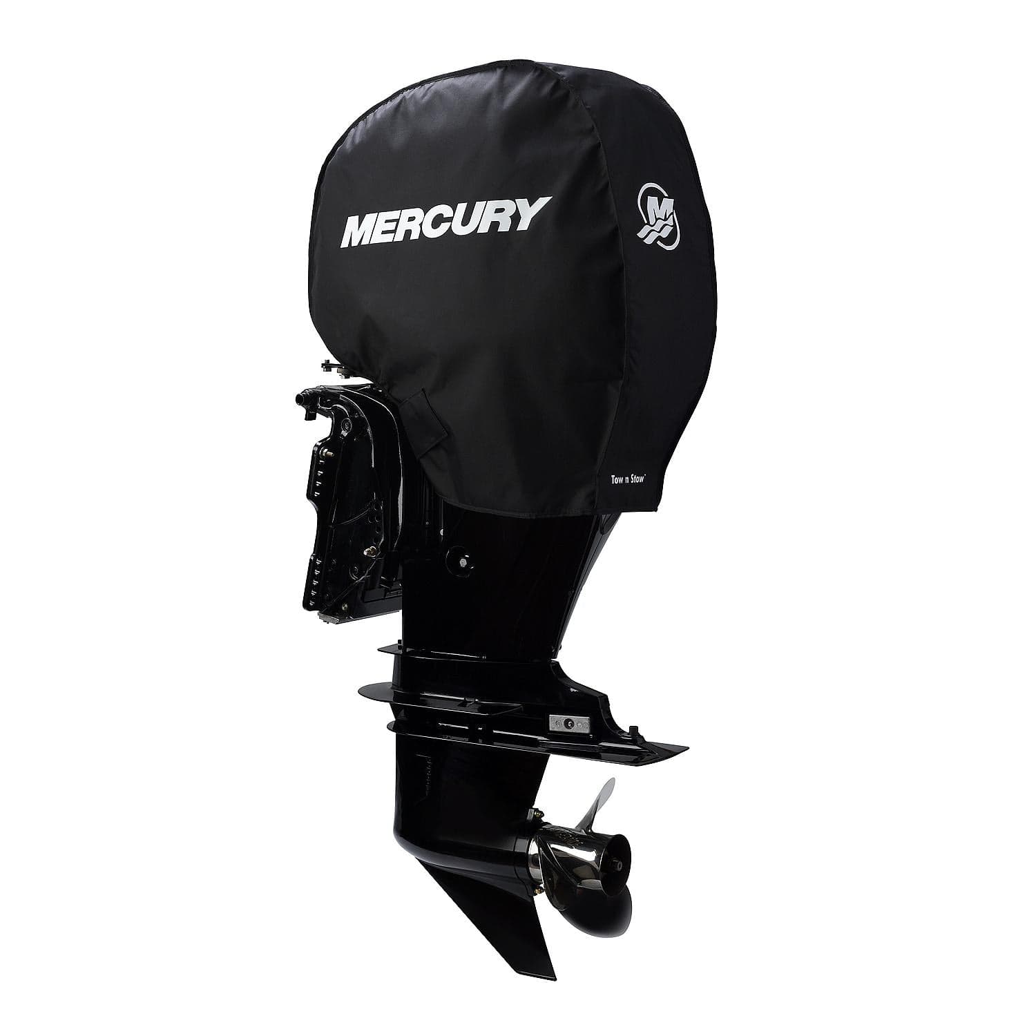 Mercury – Tow N Stow Outboard Cover | 40–60 Horsepower FourStroke Series | Polysoft II Fabric | 8M0221490 — product photograph