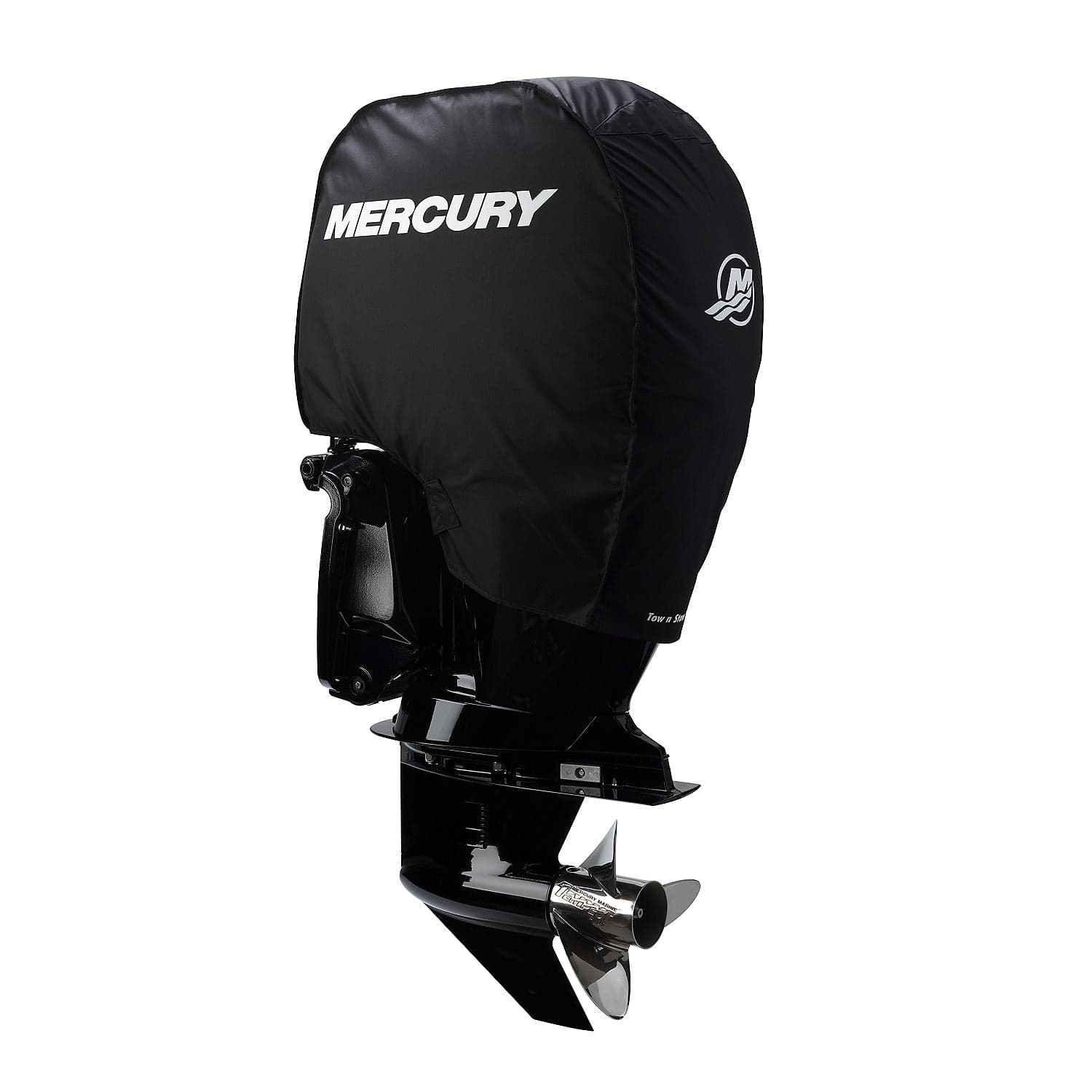Mercury – Tow N Stow Outboard Cover | 150 Horsepower FourStroke Series | Polysoft II Fabric | 8M0221492 — product photograph