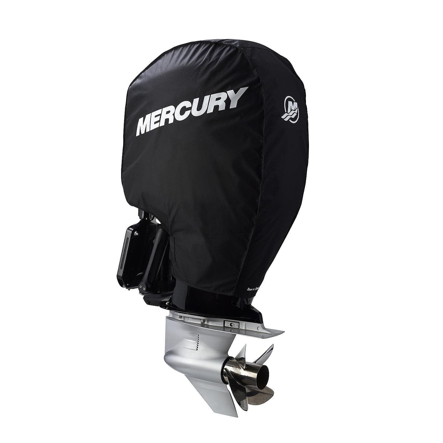 Mercury – Tow N Stow Outboard Cover | 225–400 Horsepower Verado Series | Polysoft II Fabric | 8M0221494 — product photograph