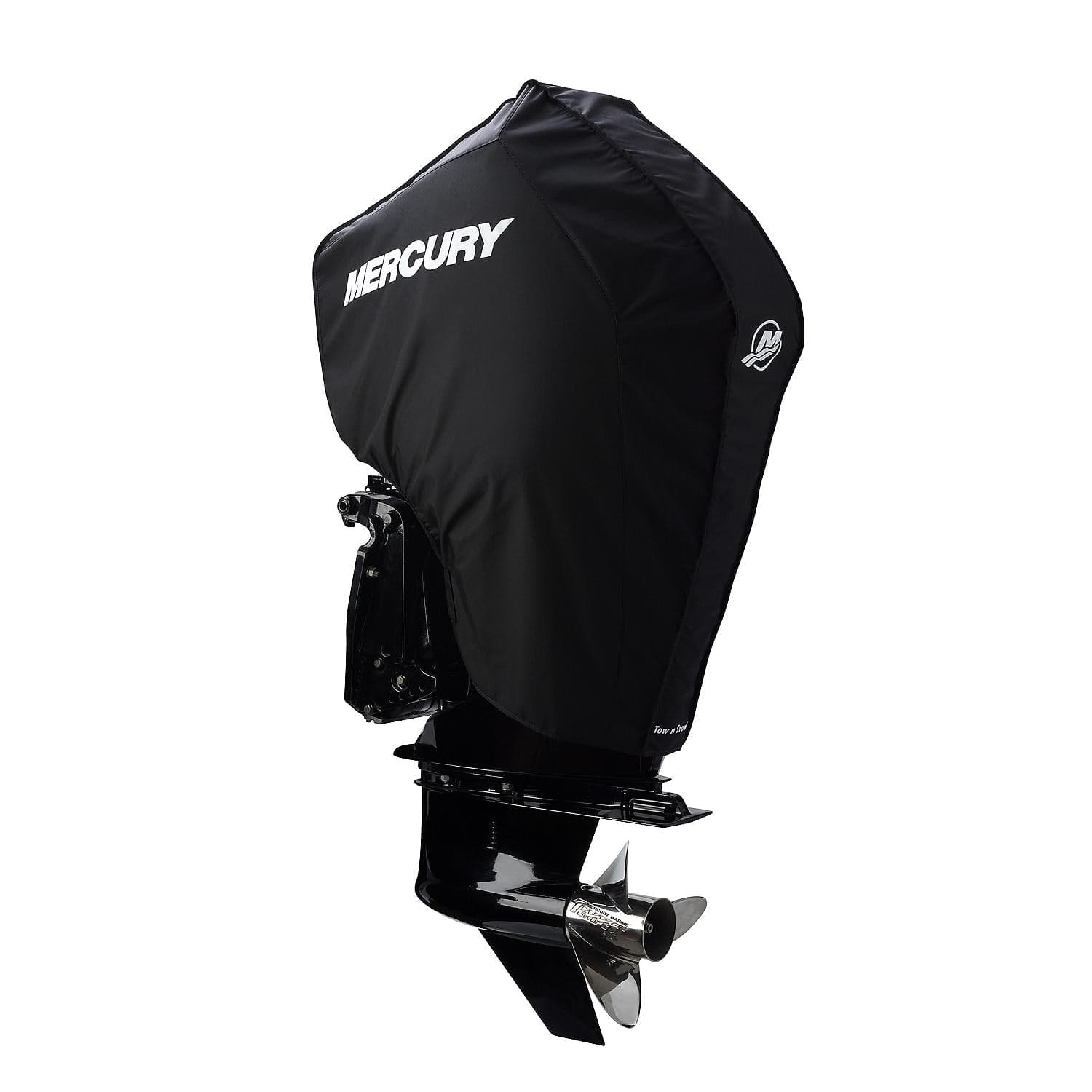 Mercury – Tow N Stow Outboard Cover | 175–225 Horsepower FourStroke Series | Polysoft II Fabric | 8M0221495 — product photograph