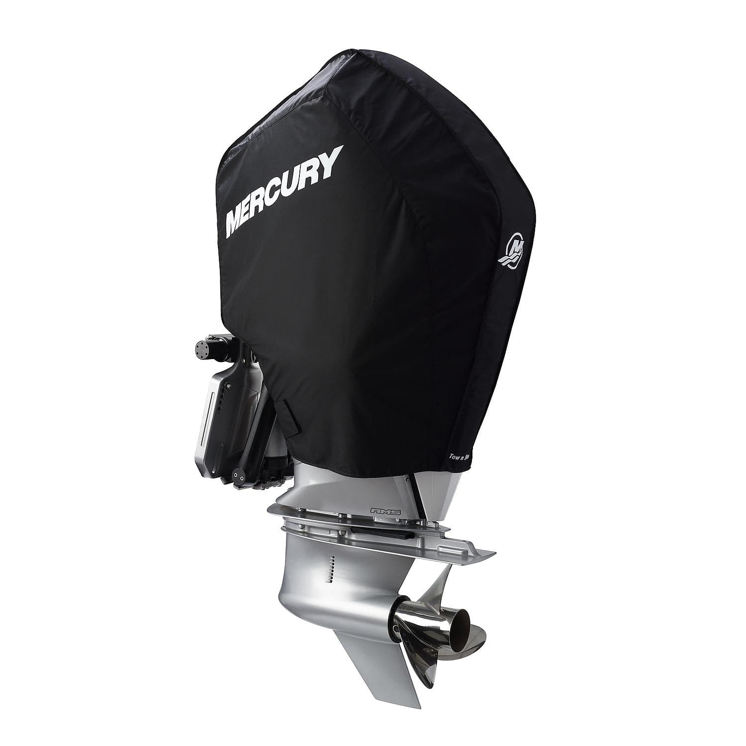Mercury – Tow N Stow Outboard Cover | 200–300 Horsepower FourStroke Series | Polysoft II Fabric | 8M0221496 — product photograph