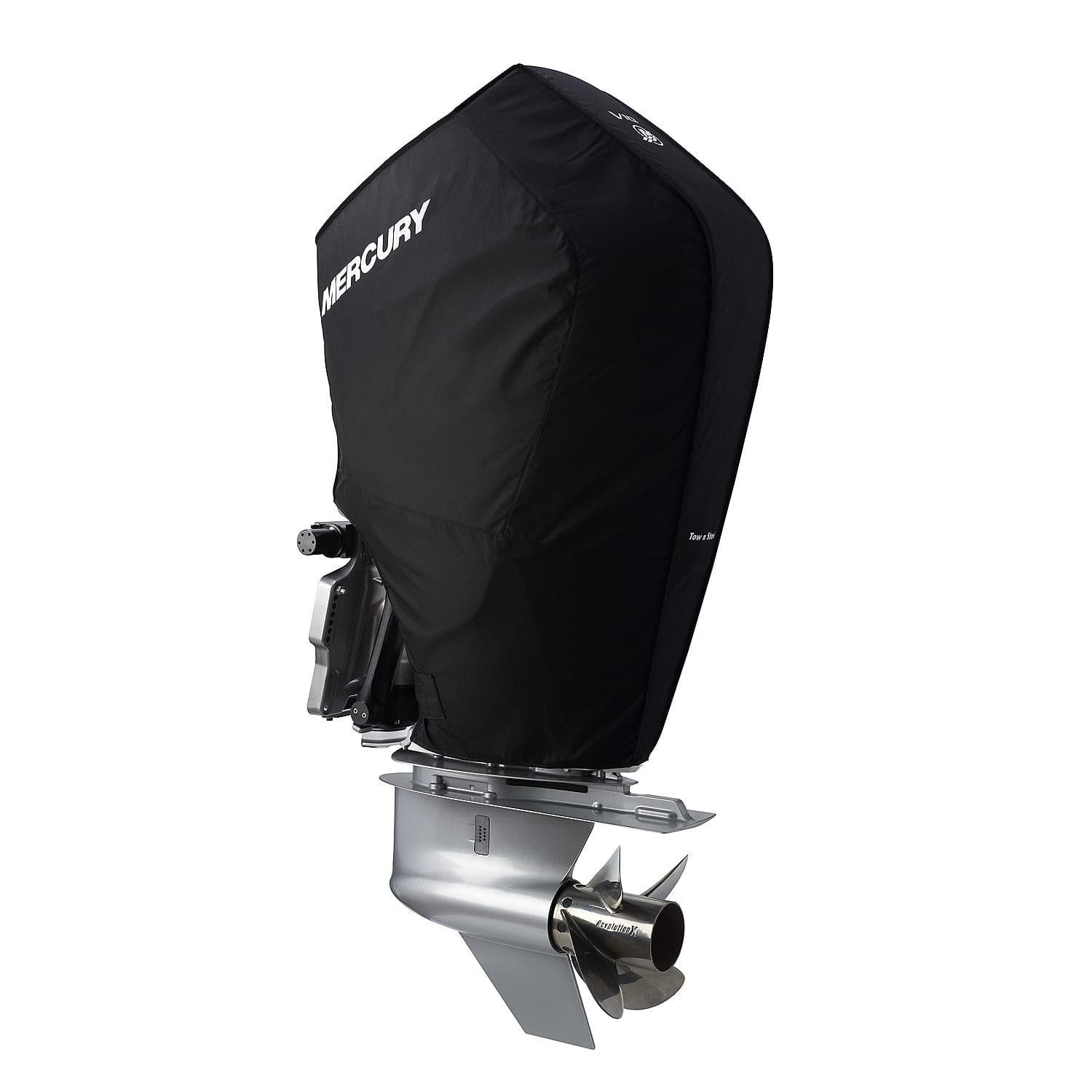 Mercury – Tow N Stow Outboard Cover | 350–425 Horsepower Verado Series | Polysoft II Fabric | 8M0221497 — product photograph