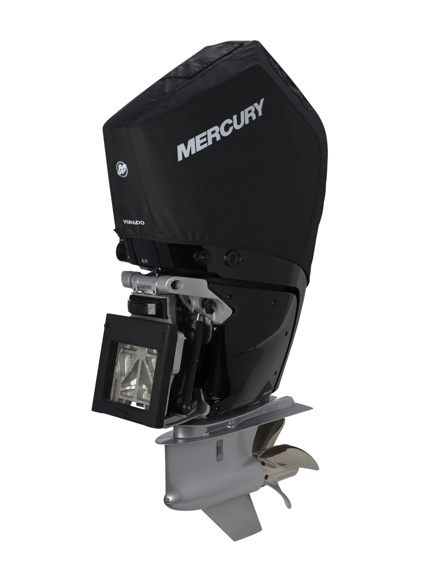 Mercury – Vented Splash Cover | Verado Series | Black Polysoft II Fabric | 8M0228524 — product photograph