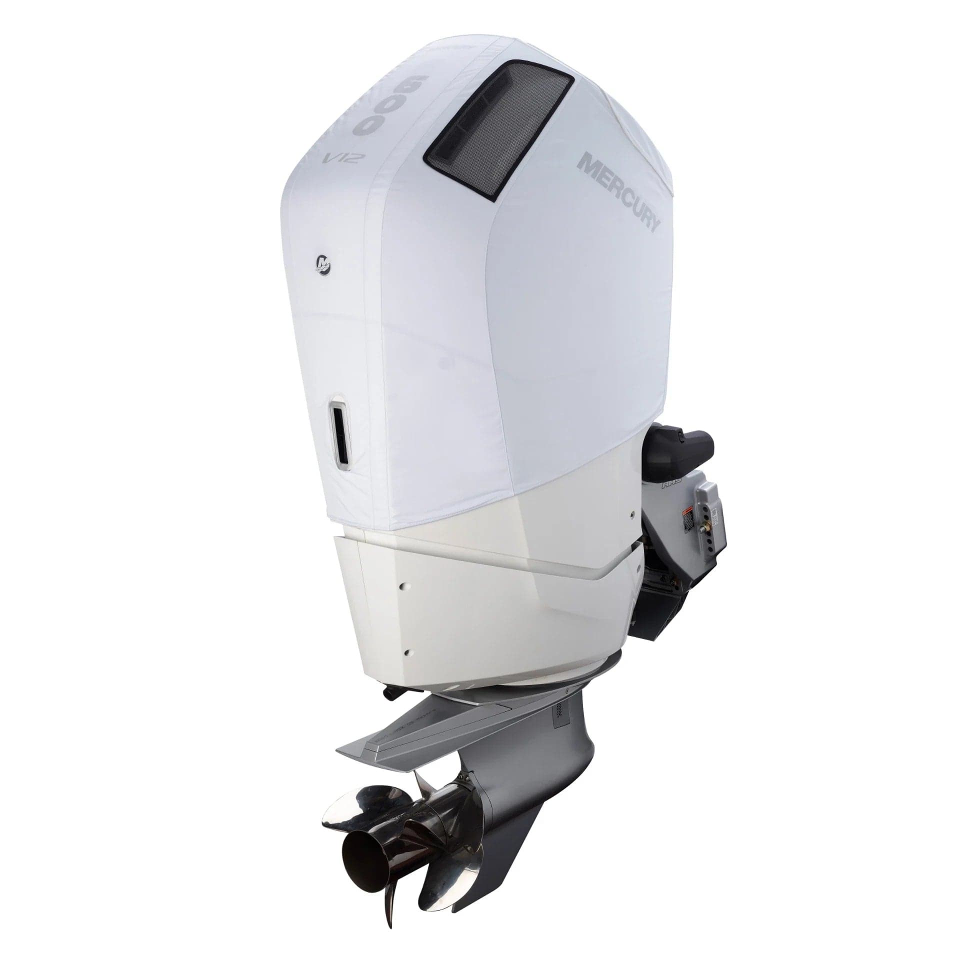 Mercury – Vented Splash Cover for 7.6L V12 600hp Verado Engines | Engine Protection Cover | White Polysoft II Material | 8M0228529 — product photograph