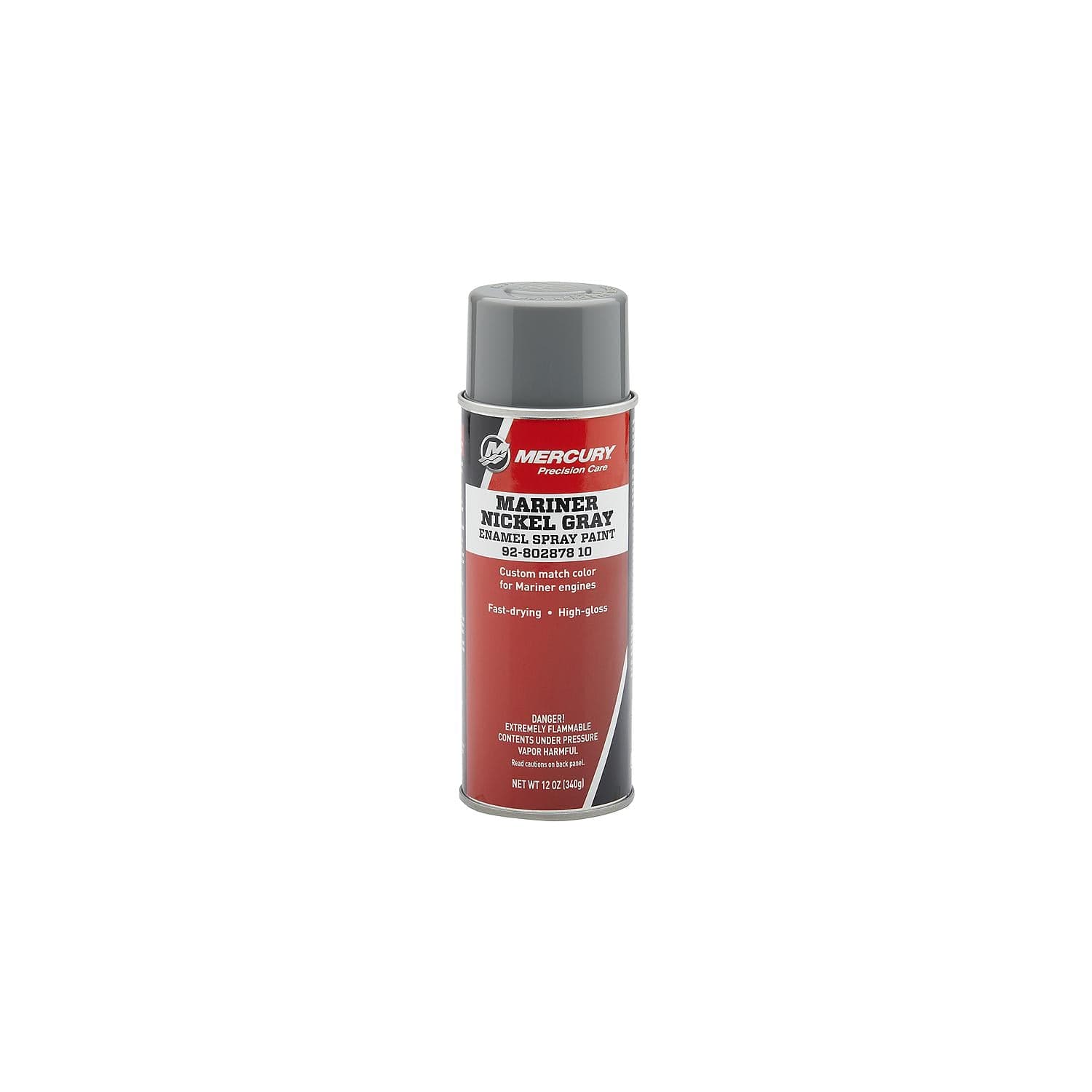 Mercury – Mariner Nickel Gray Enamel Spray Paint | OEM Touch-Up Finish | 12 oz Can | 80287810 — product photograph