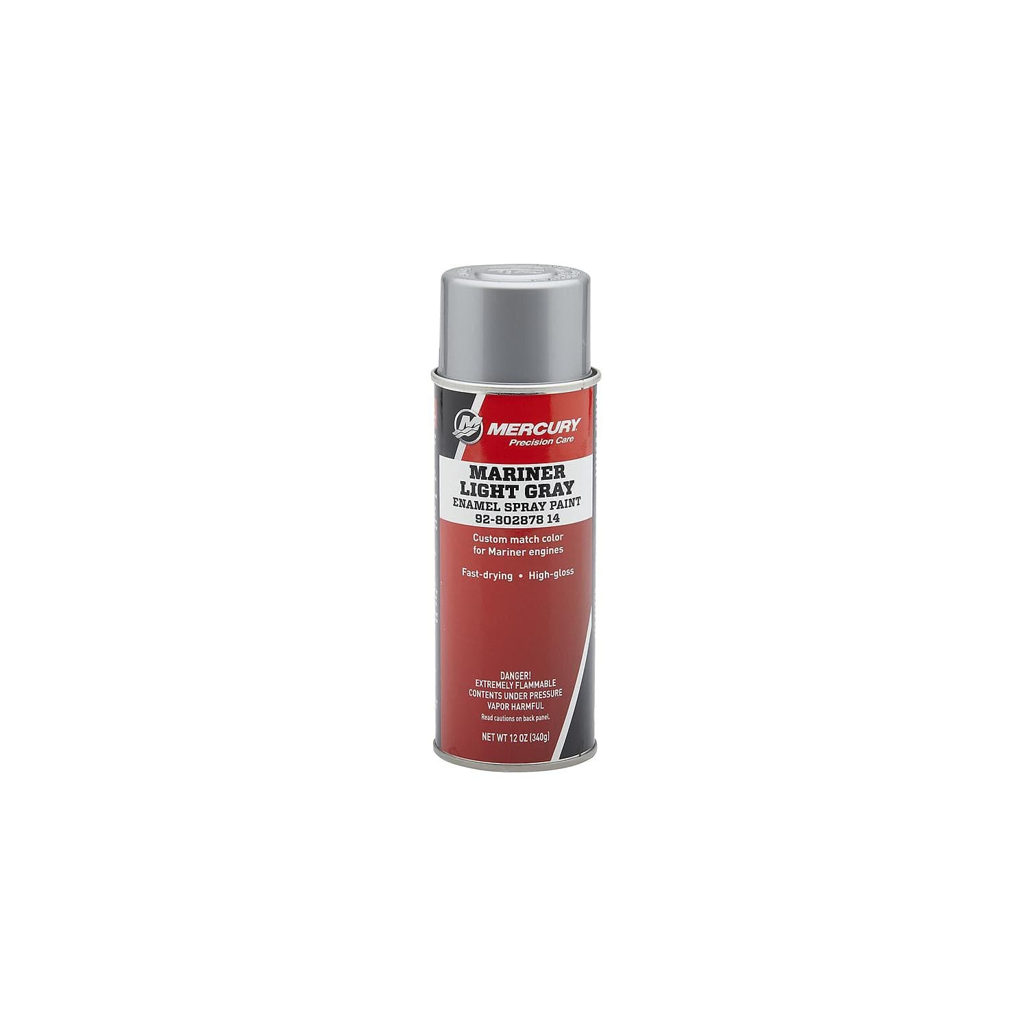 Mercury – Mariner Light Gray Enamel Spray Paint | OEM Touch-Up Finish | 12 oz Can | 80287814 — product photograph