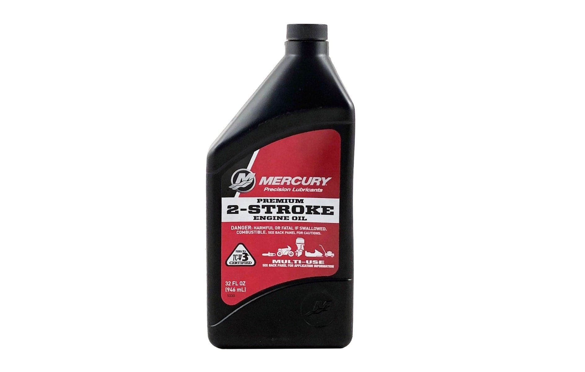 Mercury Premium TCW 3 2 Stroke / Cycle Outboard Oil - Quart - 92-858021K01 — product photograph