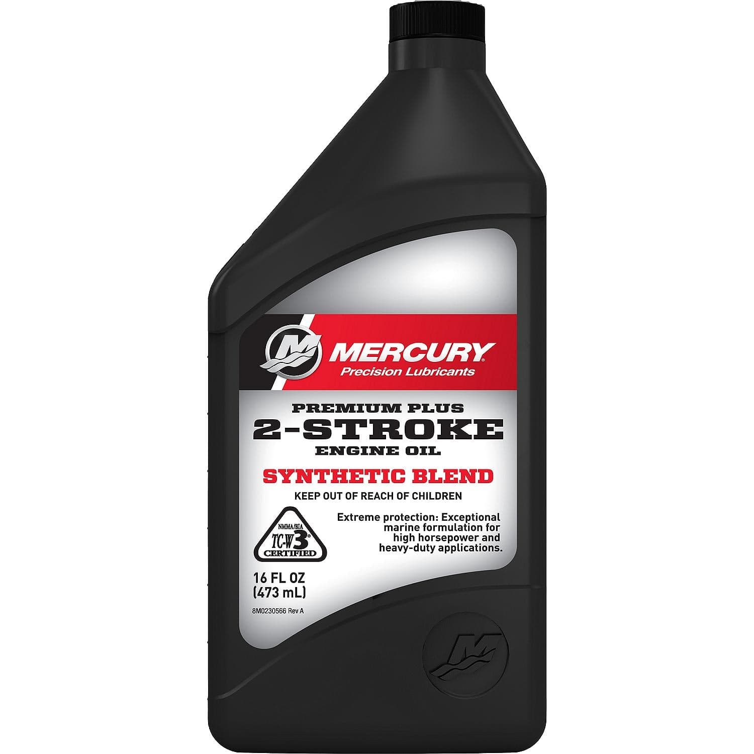 Mercury – Premium Plus 2-Stroke Marine Engine Oil | Synthetic Blend | 858025K01 — product photograph