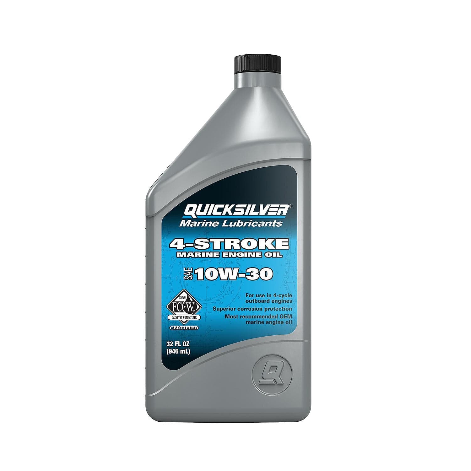 Mercury – 10W-30 Marine Oil | Four-Stroke Engine Lubrication | 92-8M0078616 — product photograph