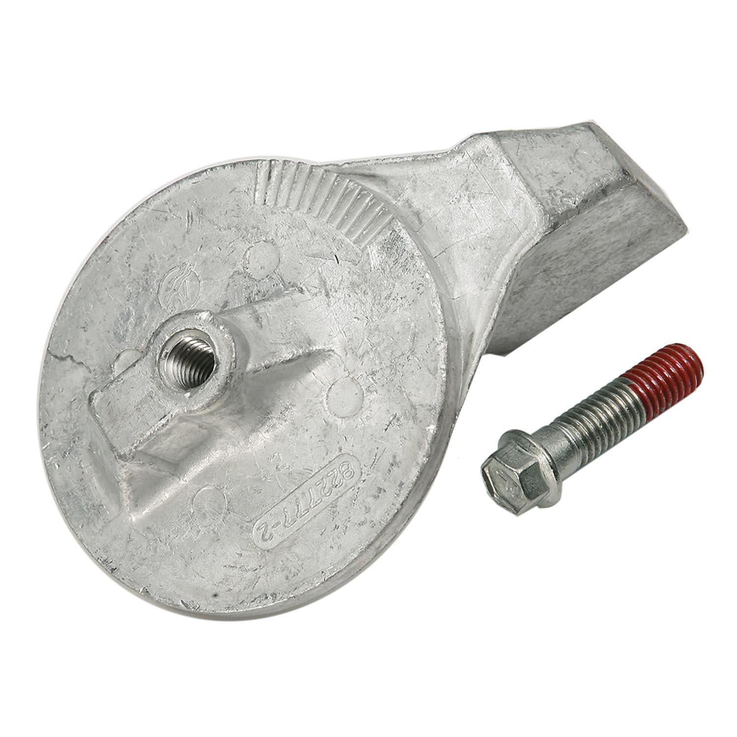 Quicksilver – Aluminum Trim Tab Anode | For Mercury, Mariner & MerCruiser | High Rake Propeller Clearance | 822777Q1 — product photograph