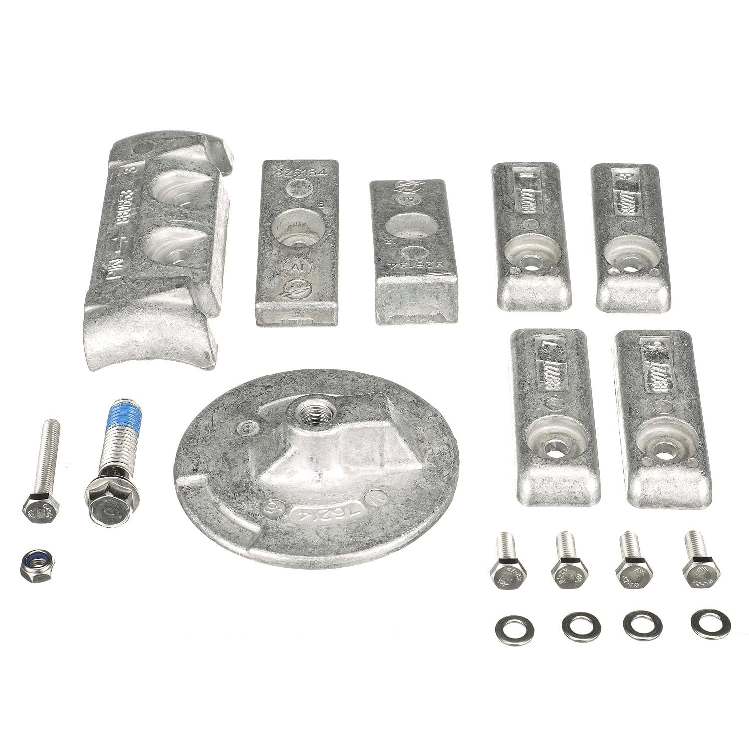Mercury – Aluminum Anode Kit | Corrosion Protection System | Cast Aluminum Finish | 8M0126670 — product photograph