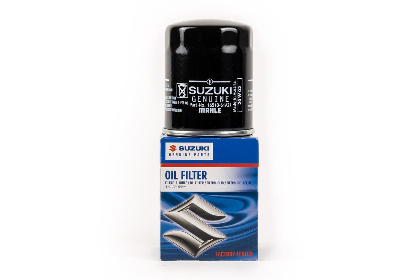 Suzuki - Oil Filter - DF70A DF90 DF90A (2009 - 2010) DF115 - 16510-61A21-MHL — product photograph