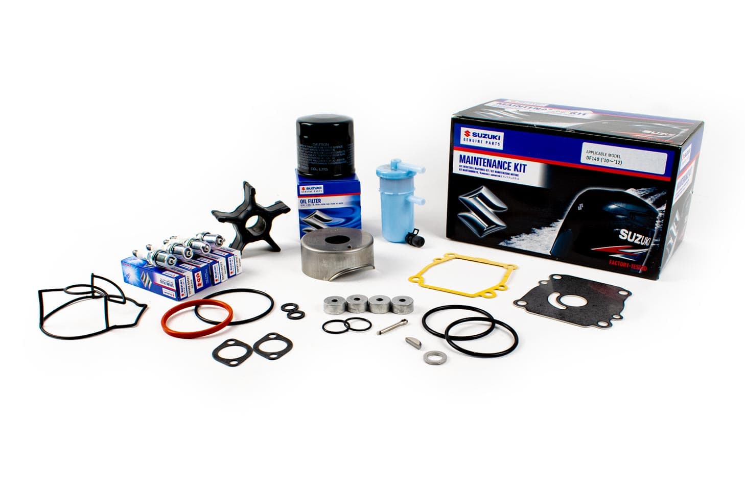 Suzuki - Outboard Maintenance Kit - DF140 (2010 - 2012) - supersedes 17400-92850 - 17400-92851 — product photograph