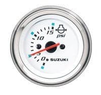 Suzuki - Water Pressure Gauge - White - 0-15 PSI - 34650-93J33 — product photograph
