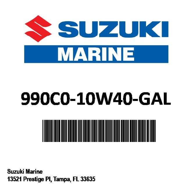 Suzuki - Ecstar mrne oil - 990C0-10W40-GAL — product photograph