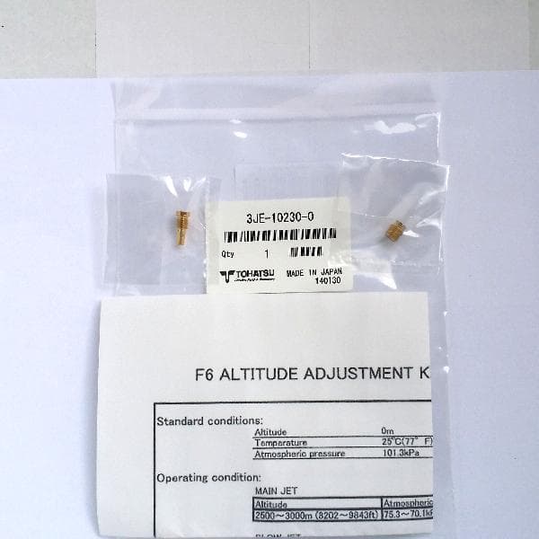 TOHATSU HIGH ALTITUDE ADJ. KIT-MFS6B/C/D; 3JE102300M — product photograph